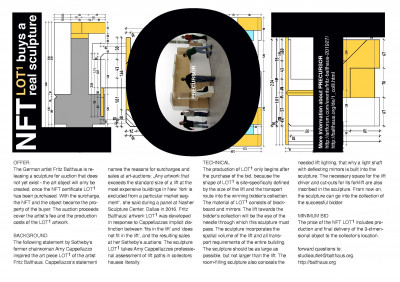 Fritz Balthaus: NFT LOT1 buys a real sculpture 2024 